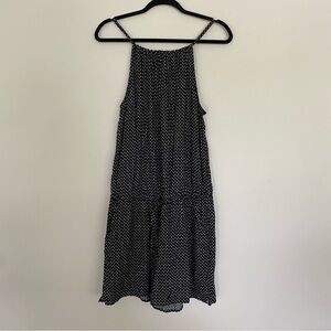 Old Navy Black and White Micro Floral Romper